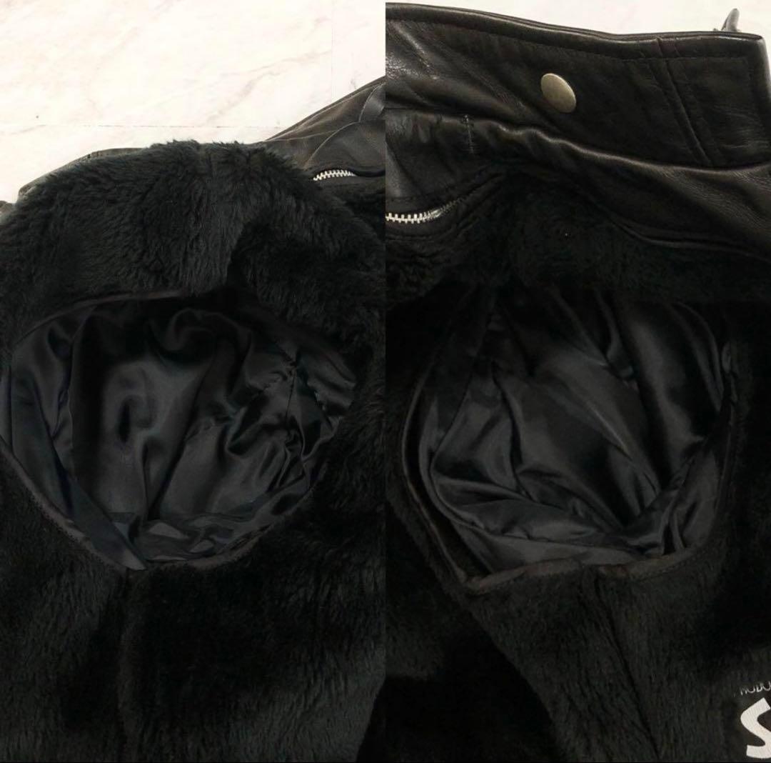 美品　ショット ATOMIC GARAGE別注 ライダースジャケット ライナー付