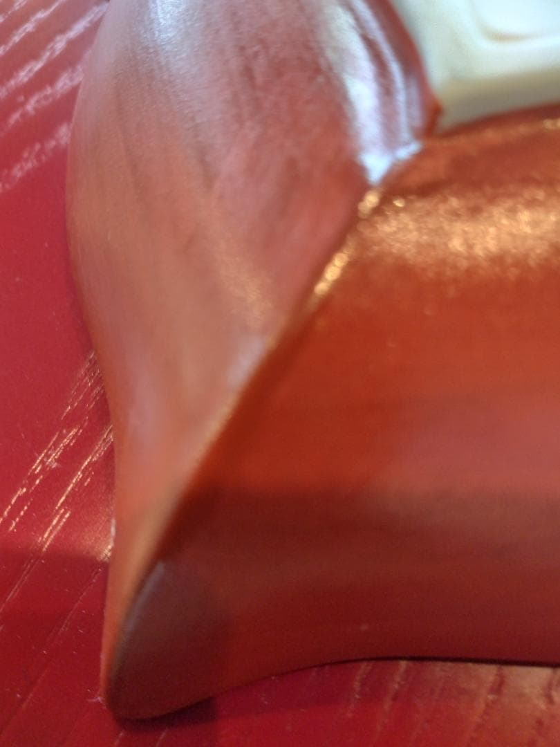 有田福泉赤絵マット花びら型盛鉢19,5cm