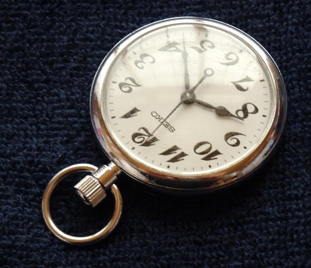 電池交換済 稼働品 JR東海 在来線 運転士 懐中時計 SEIKO セイコー