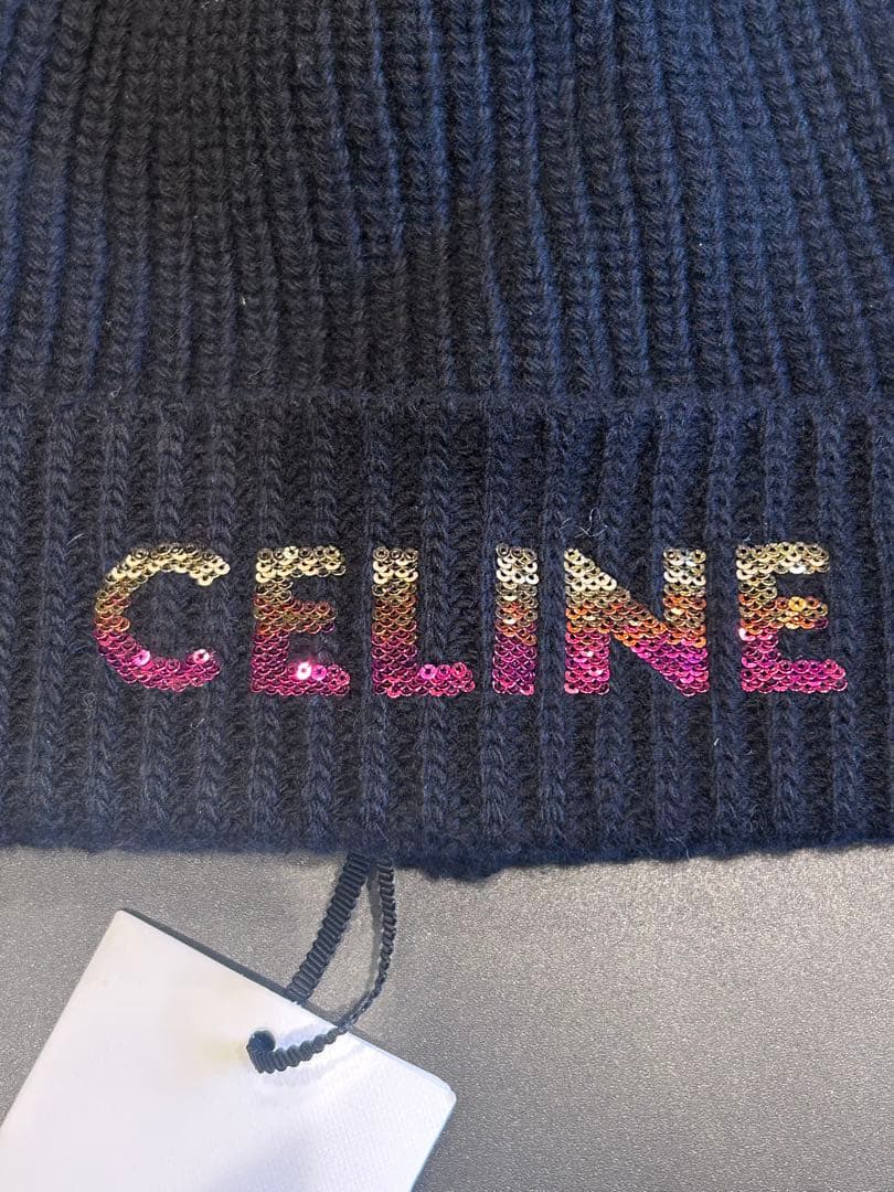 新品未使用CELINE セリーヌ ブラック ニット帽