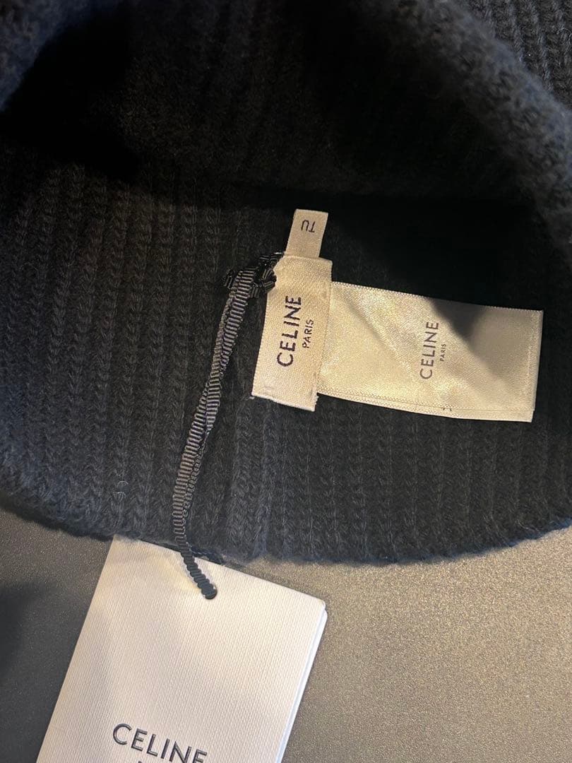 新品未使用CELINE セリーヌ ブラック ニット帽