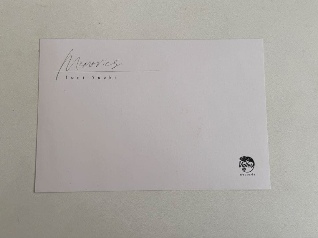 Taniyuuki Memories特典 直筆サイン　CD2枚付き
