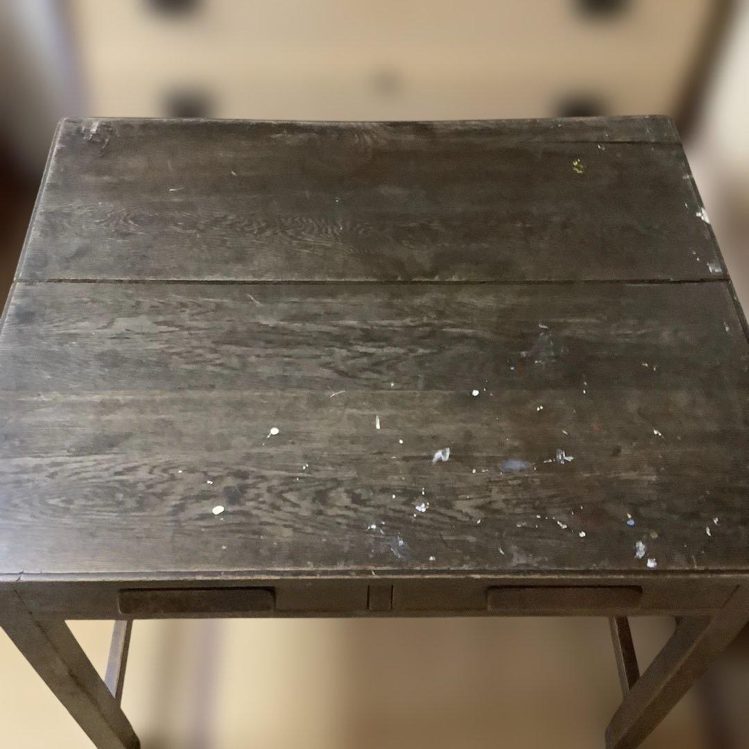 昭和レトロ　机　学習机　勉強机　作業台　テーブル　ヴィンテージ　アンティーク