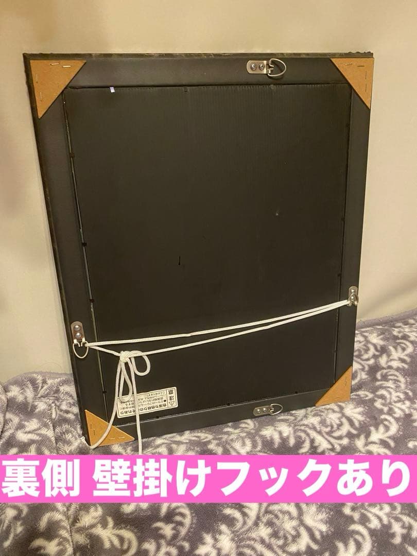 １点物♦️高級モザイクミラーベース♦️ゴシック 堕天使♦️ブラック＆金♦️アシンメトリー