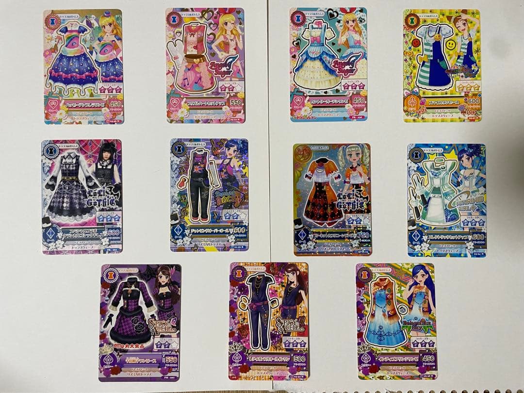 アイカツカードセット 82枚 5枚からバラ売り