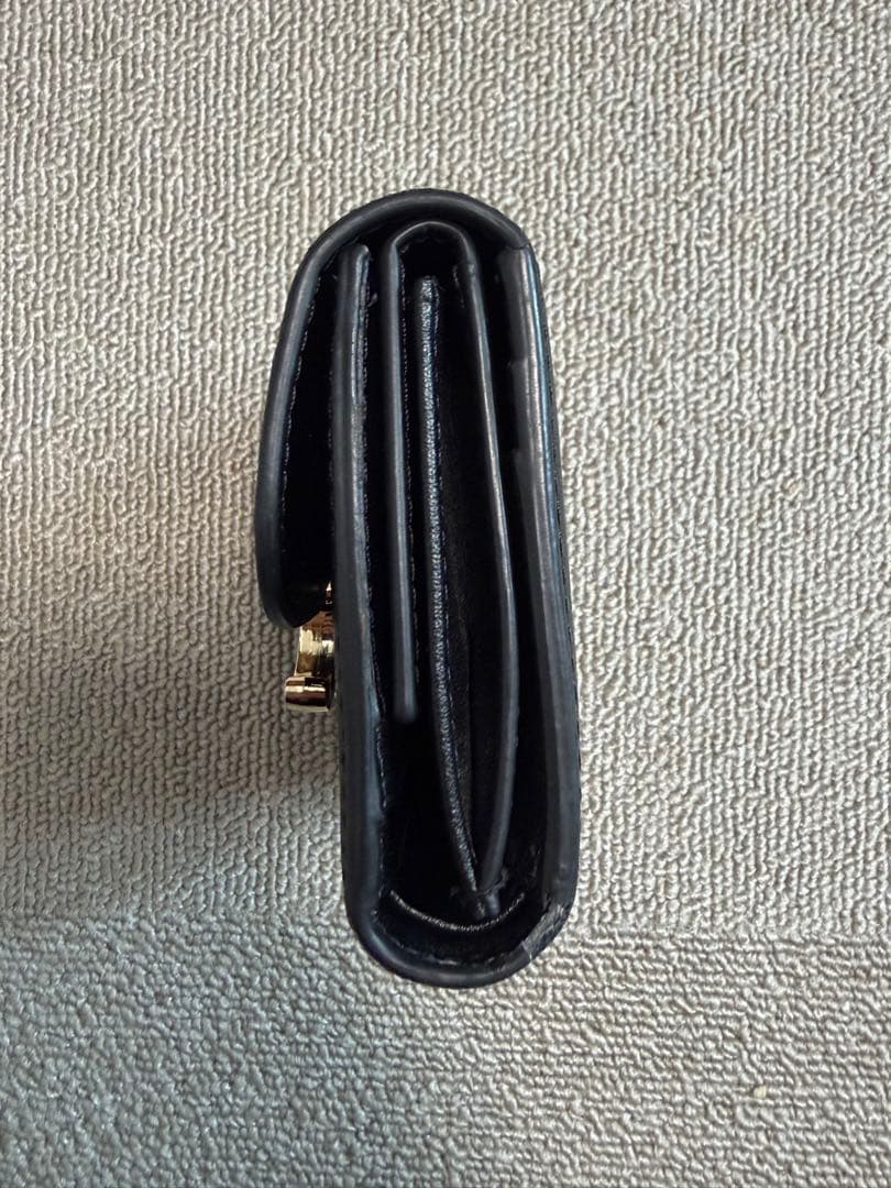 CELINE ブラック 三つ折り財布 トリンオフ