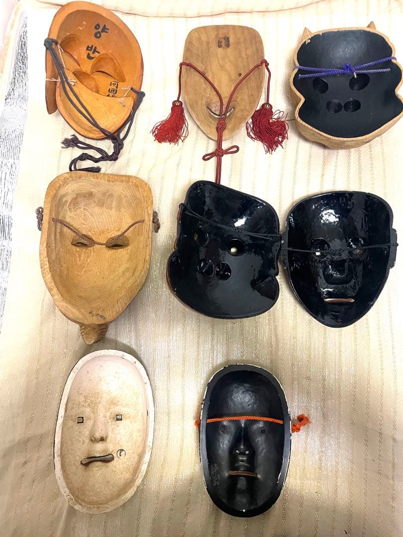 木彫り等お面　まとめ売り