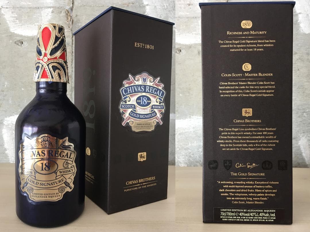 希少 CHIVAS REGAL 18 ALEXANDER McQUEEN