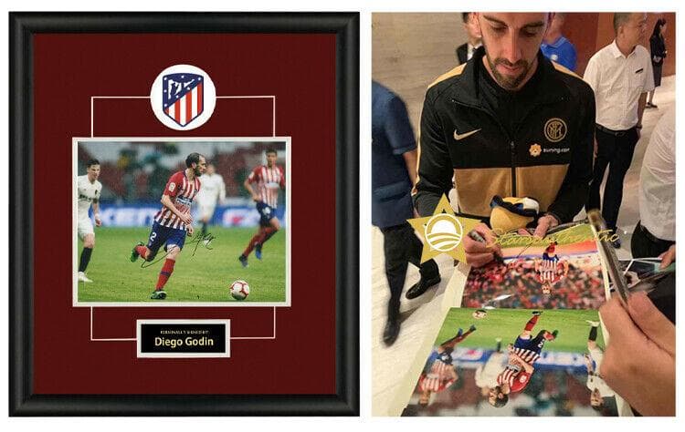 直筆サイン入り写真 ディエゴ・ゴディン アトレティコ・マドリード SA鑑定済