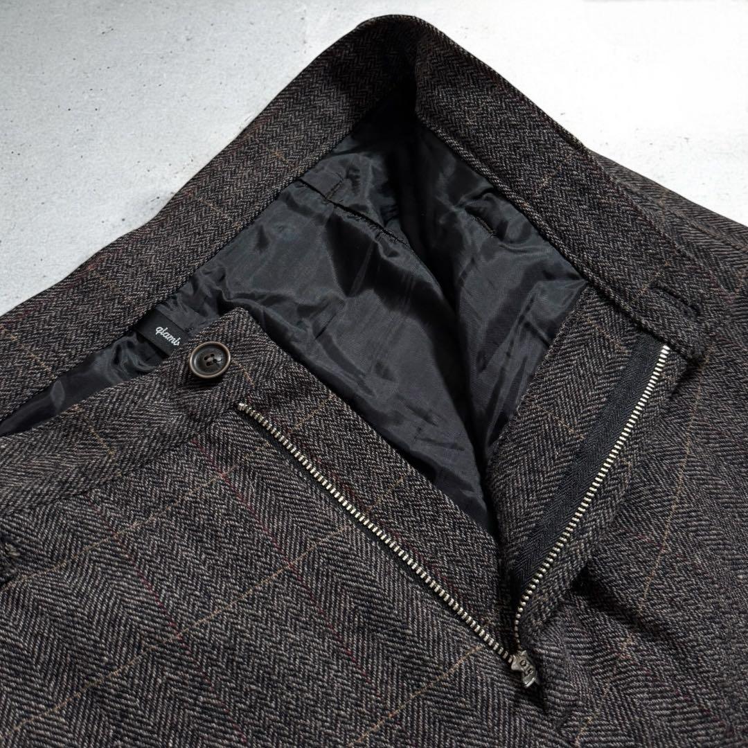 glamb グラム アップランドチェックスラックス 裾リブ 2