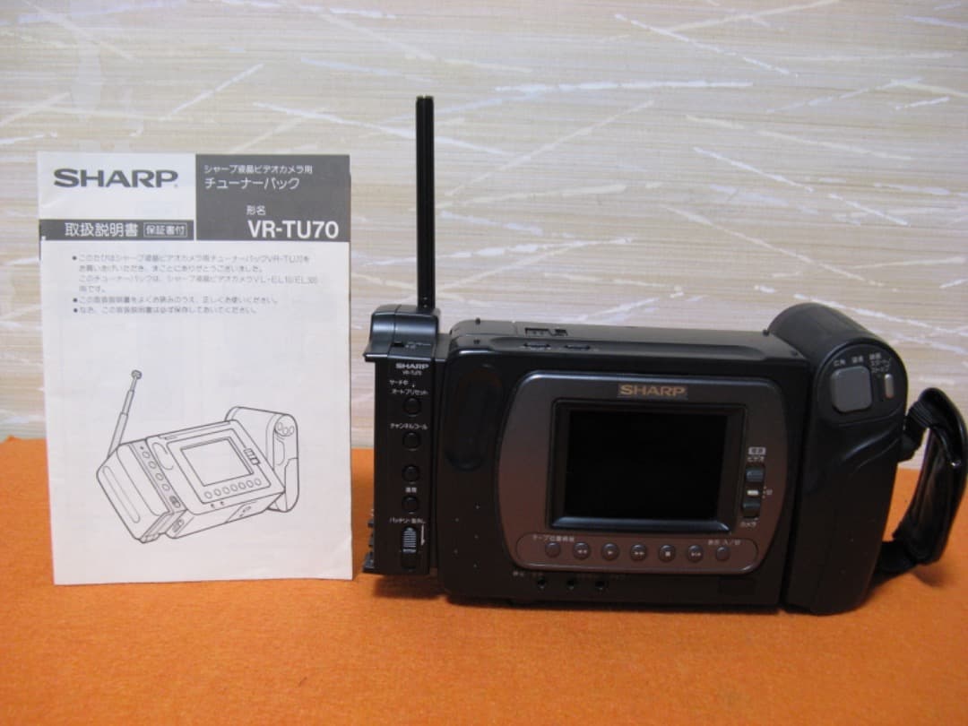 テープ再生動作OK！☆シャープの液晶8ミリビデオカメラ・VL-EL310