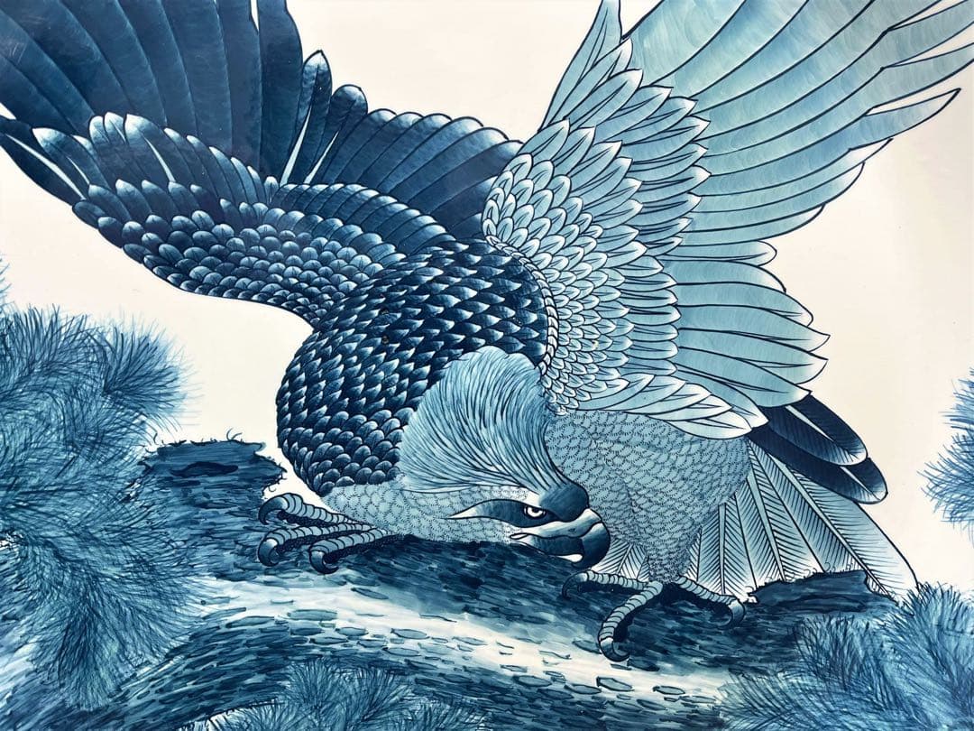 宝右衛門　神右衛門　染錦　古伊万里絵　三尺　特大　大皿　100cm