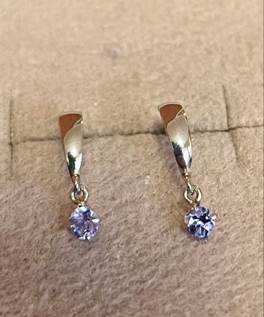 pt900 タンザナイト ピアス プラチナ