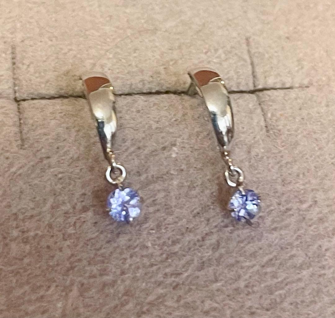 pt900 タンザナイト ピアス プラチナ