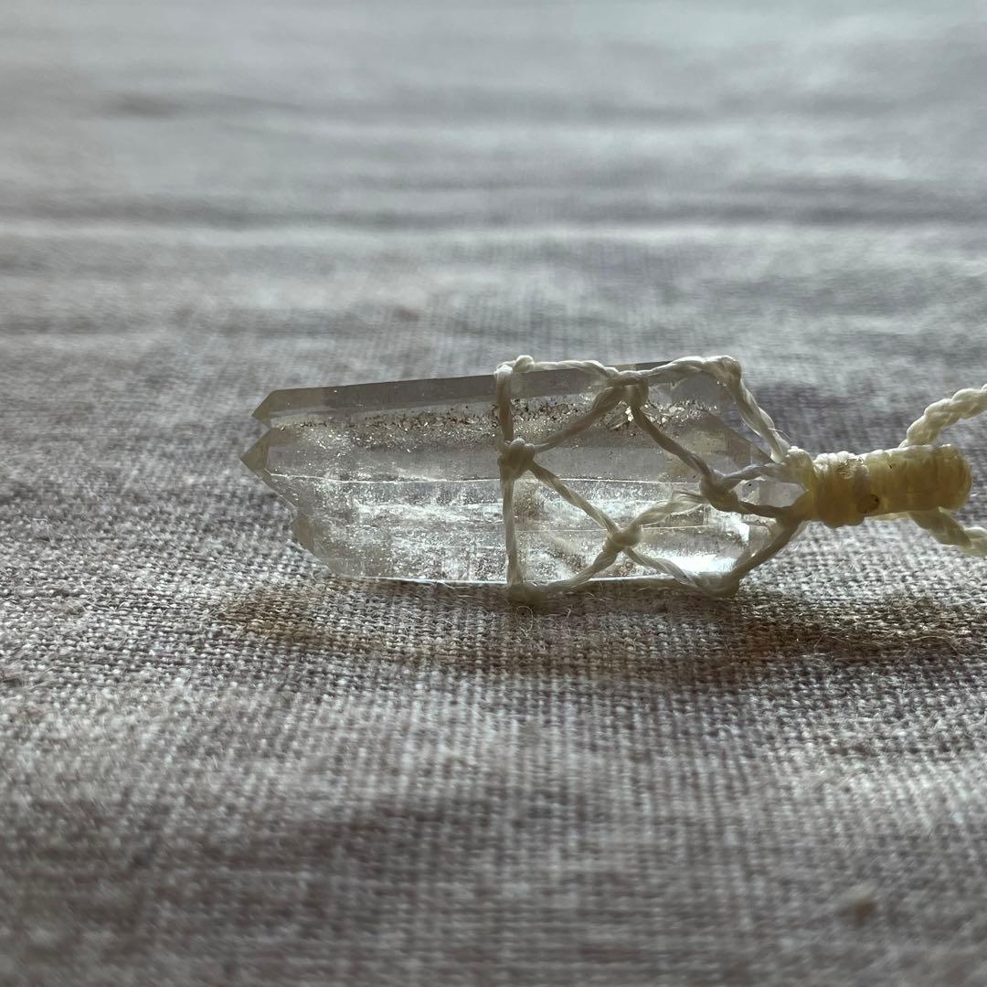 ヒマラヤ水晶 ＊ マクラメネックレス ペンダント