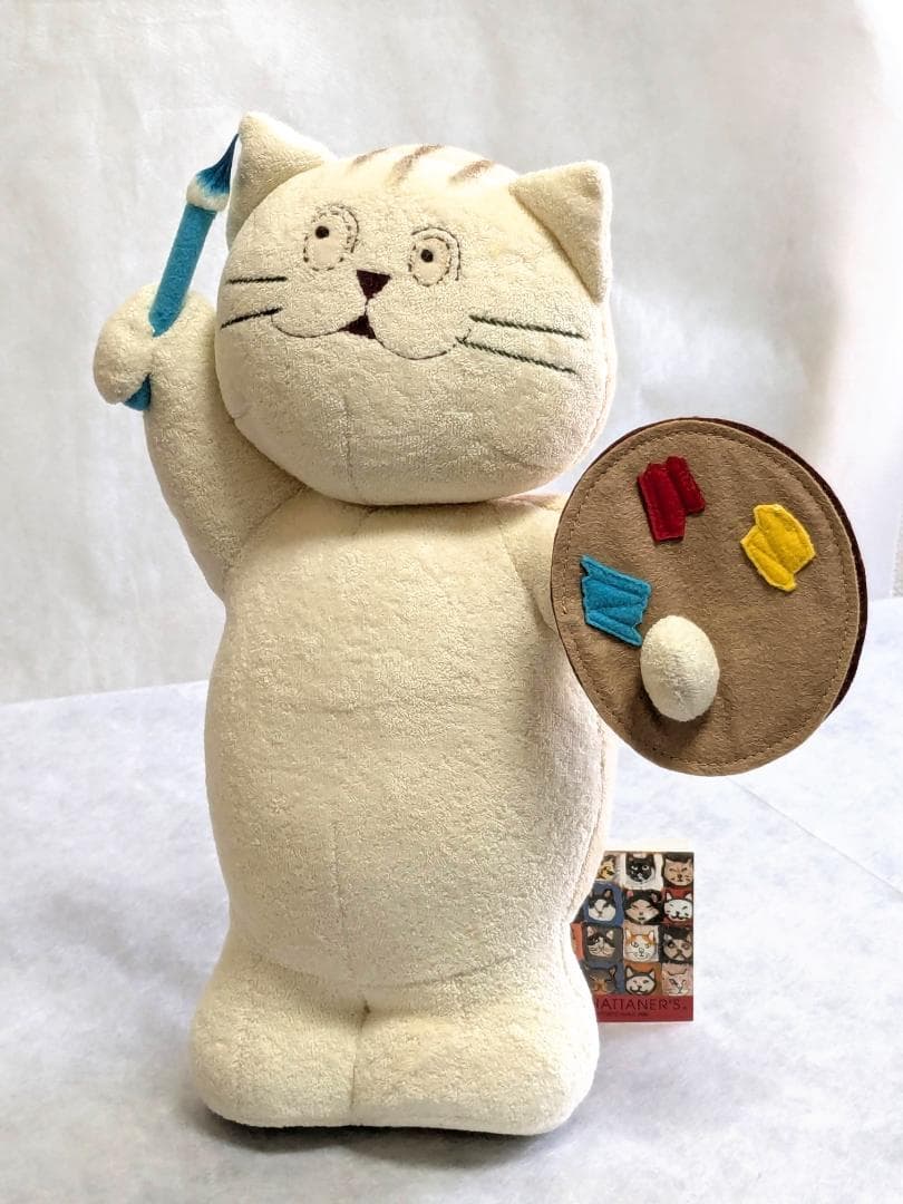 マンハッタナーズ　猫　絵描き　ぬいぐるみ　インテリア　レトロ　レア品