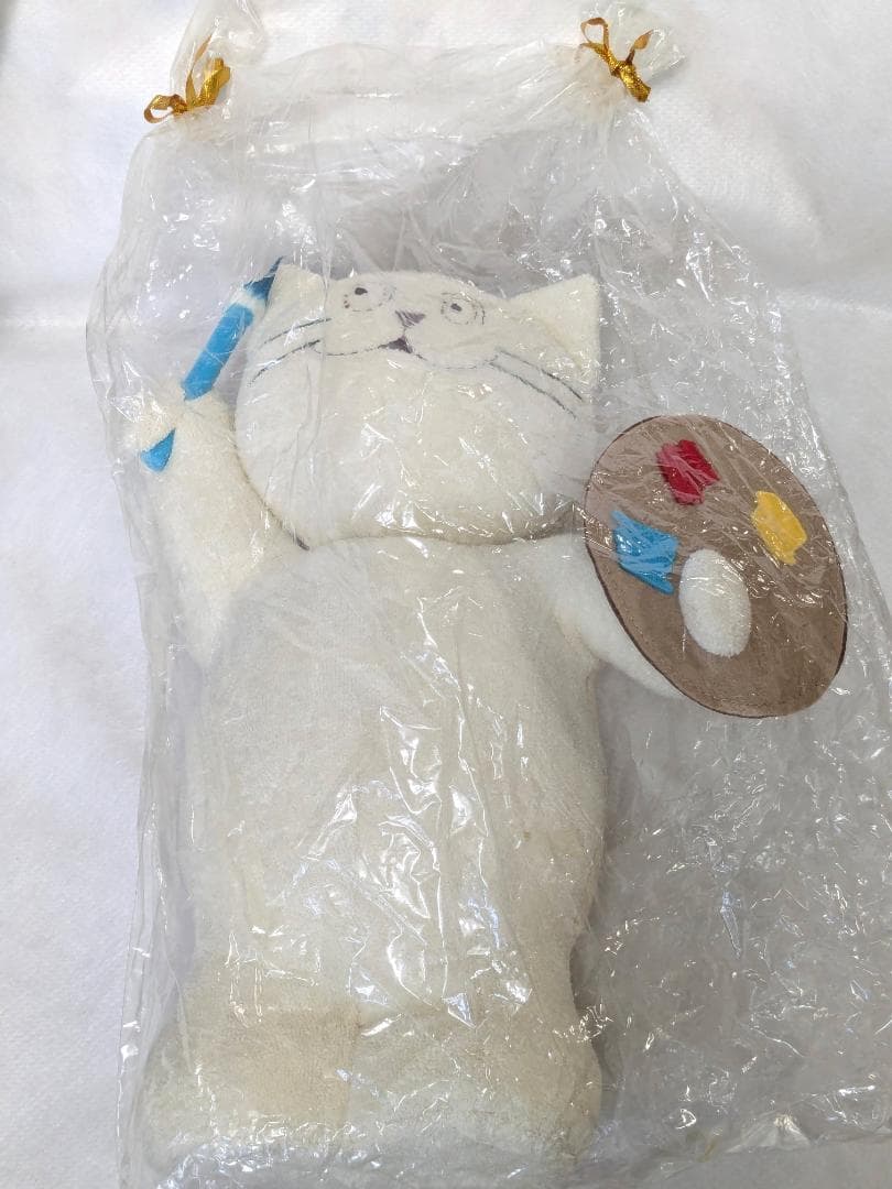 マンハッタナーズ　猫　絵描き　ぬいぐるみ　インテリア　レトロ　レア品