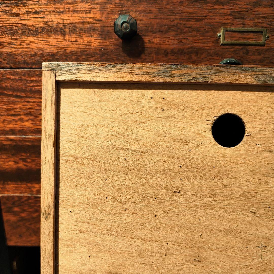 小引き出し5杯　小抽斗　昭和レトロ　木箱　古家具