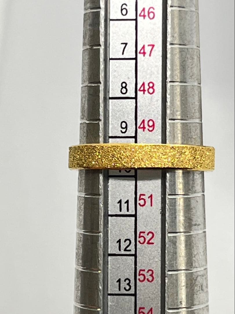 アズールK24純金平打ちグロスリング 4.0g指輪刻印ありハンドメイド