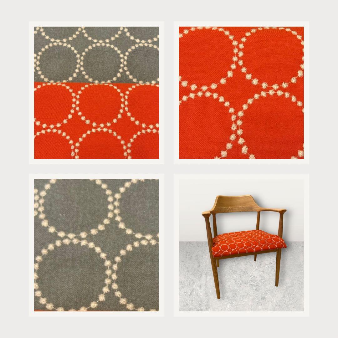 ミナペルホネン生地使用スツール イス　椅子　チェア　オットマン　インテリア家具