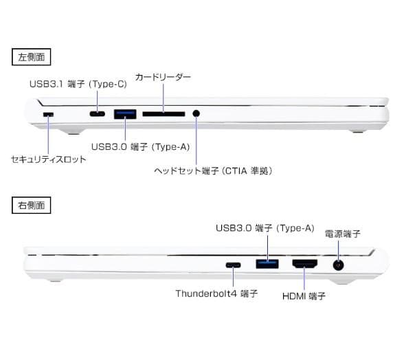 マウスノートPC14.0型（クリエイター向け）DAIV R4-I7G50WT-A