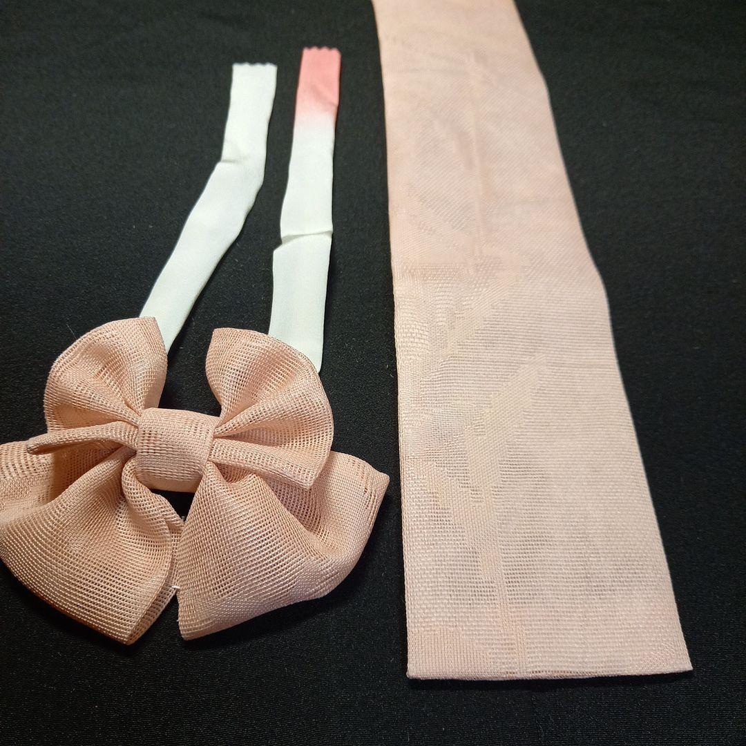 市松人形 10号 夏　絽の着物　帯　兵児帯　帯締め帯揚げ　正絹　ドール　単衣