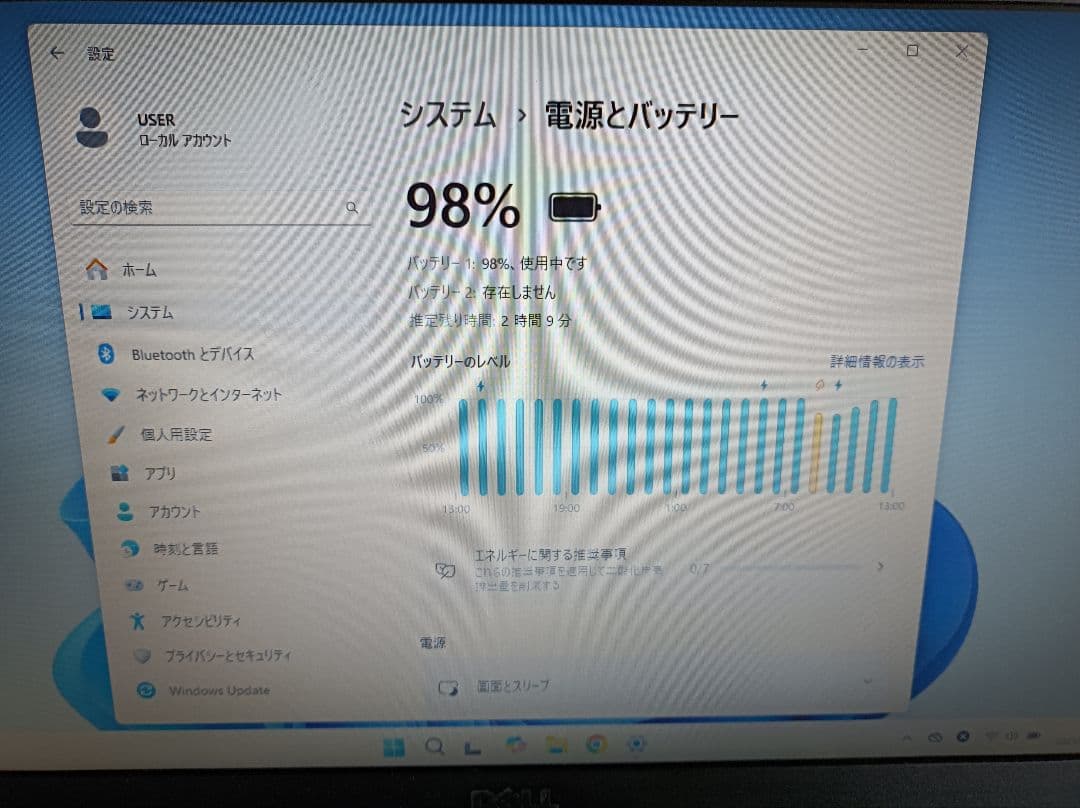 DELL ノートPC Windows 11 ブラック