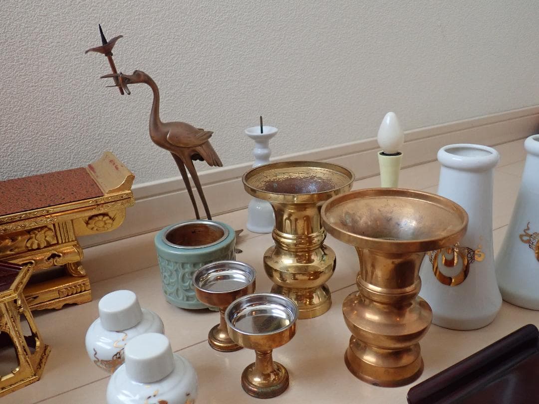 仏具＆神具セット　【１５点】　お盆　供養　神事　法要　仏教　神道 佛具　お墓