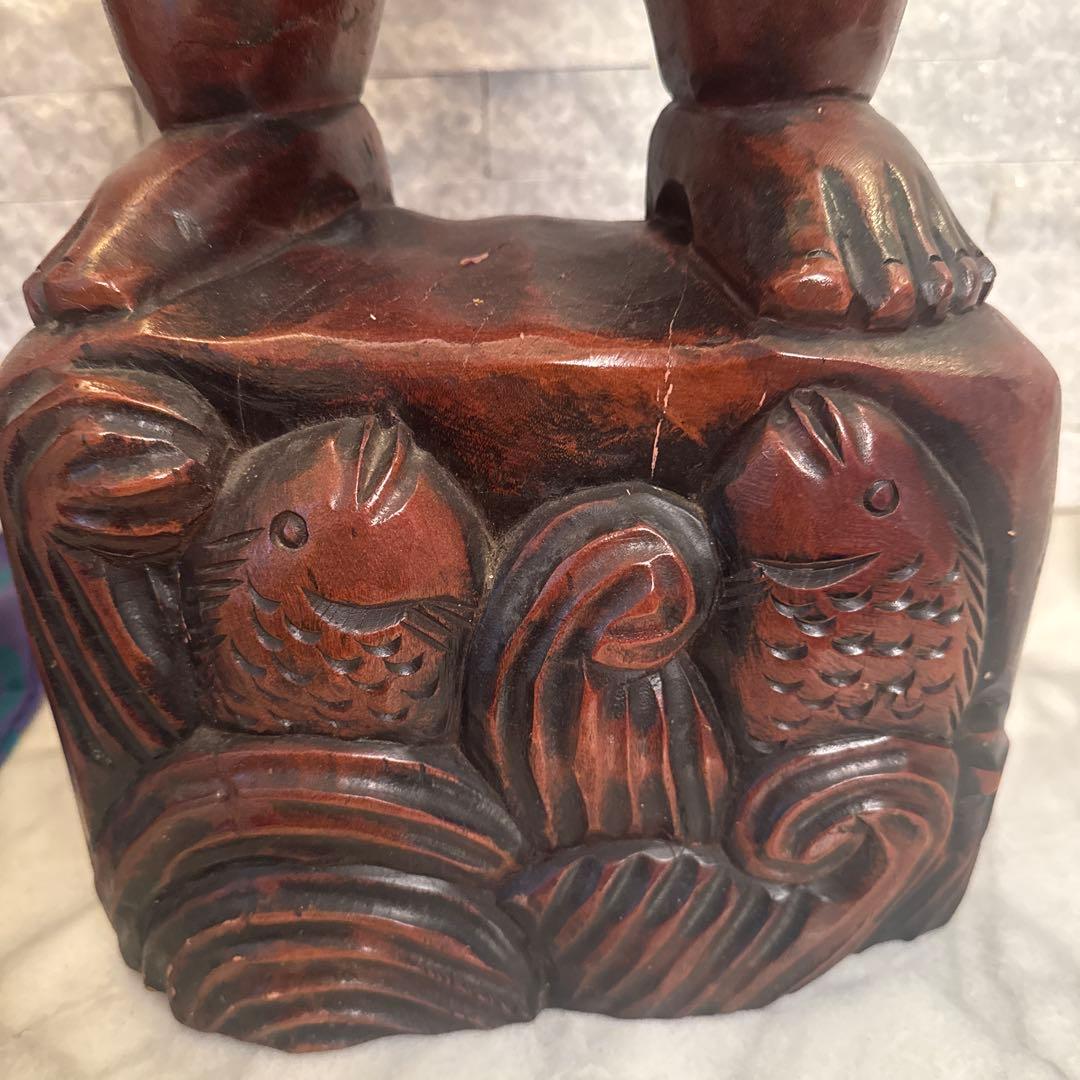 木彫り　大国天様　恵比寿様