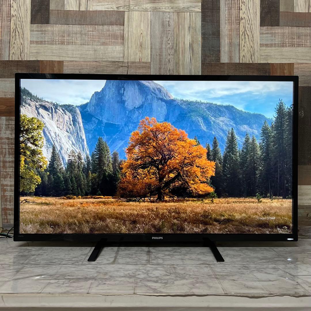 即日受渡❣️全国送料込フィリップス4K 4画面出力43型モニター 臨場サラウンド