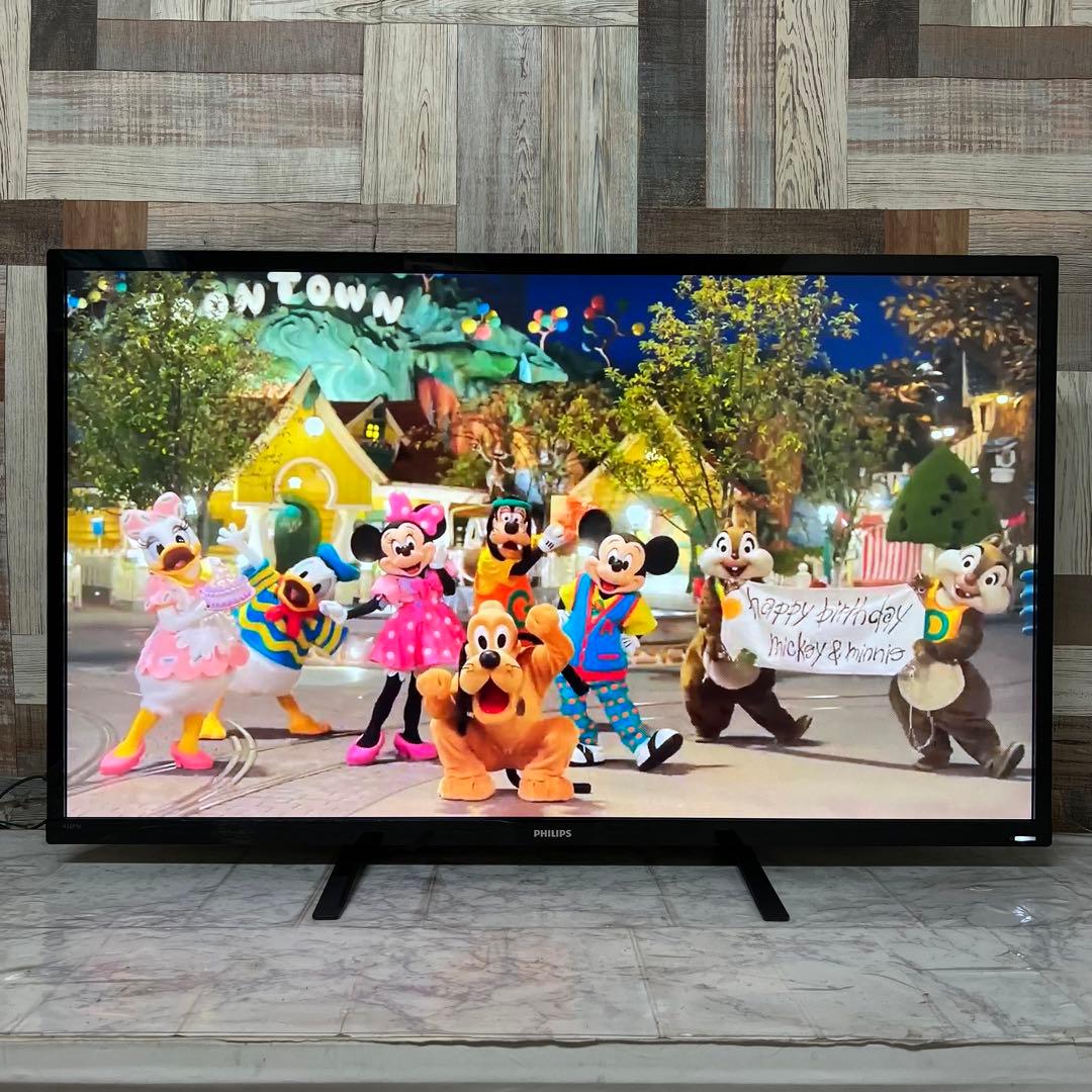 即日受渡❣️全国送料込フィリップス4K 4画面出力43型モニター 臨場サラウンド