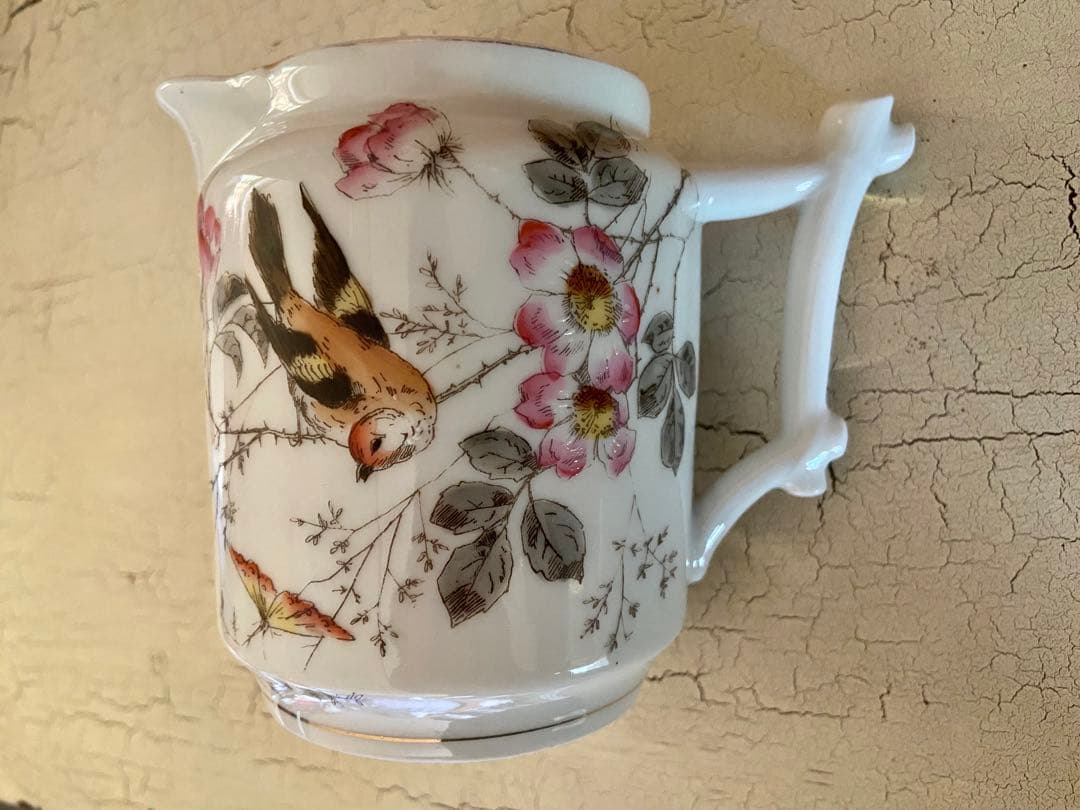 フランス　アンティーク　リモージュ　ピッチャー　ジャグ　花瓶　花器