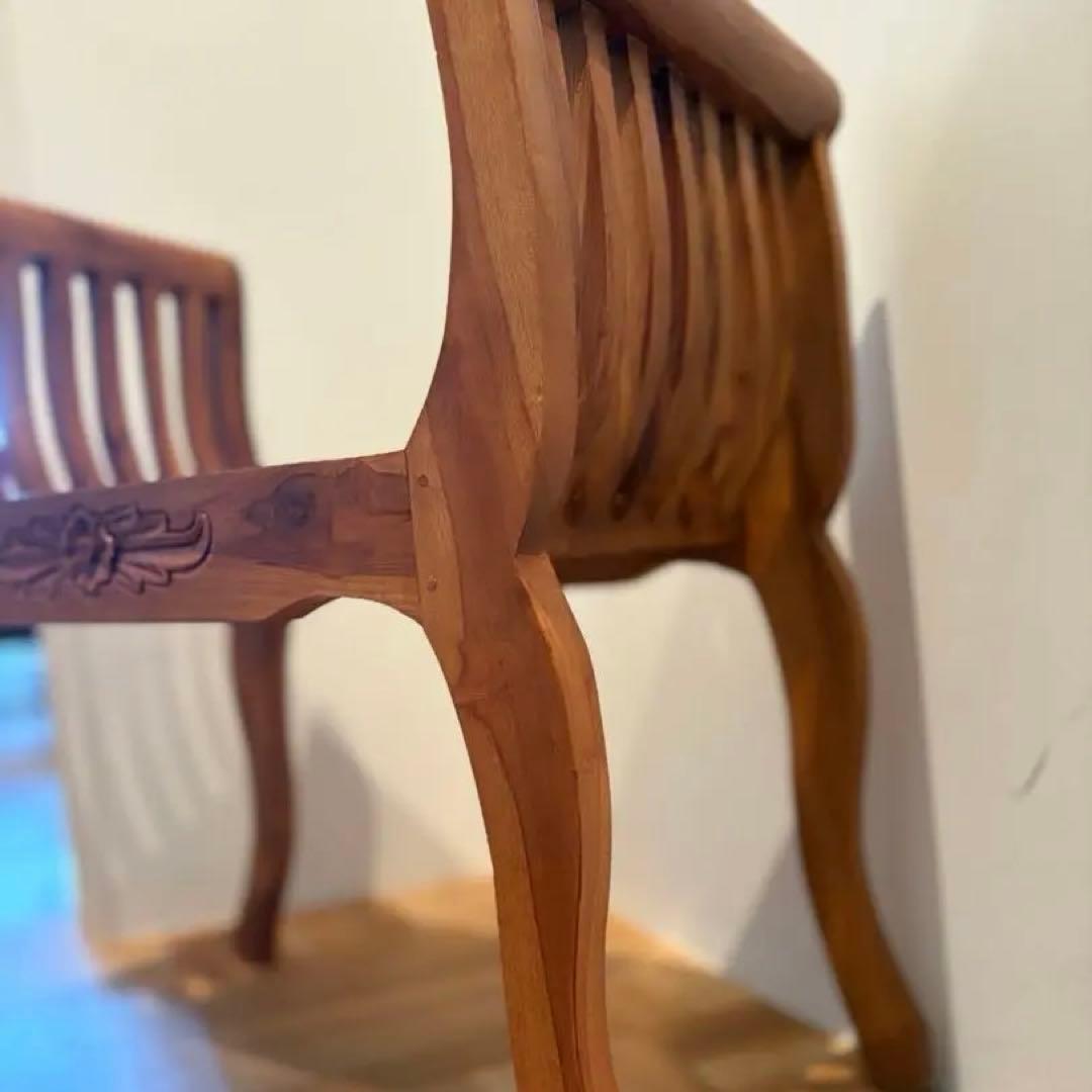 チーク無垢材 スツール カルトノチェア 花台 飾り台 価格交渉歓迎