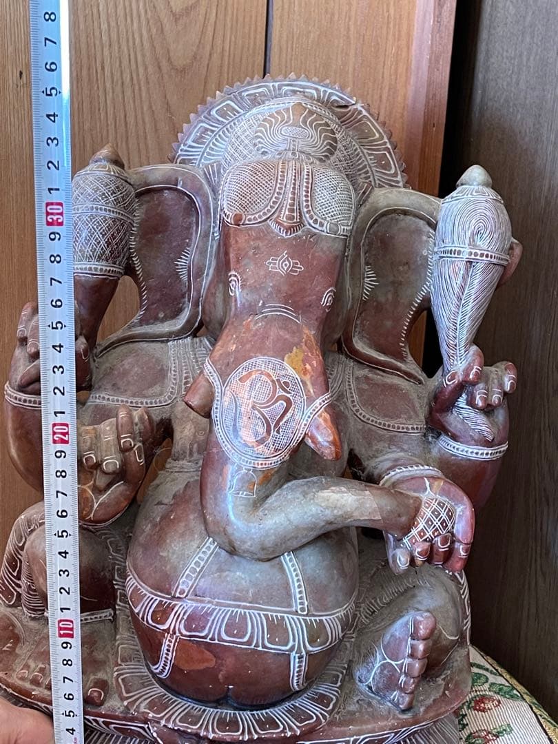 ガネーシャ像 手彫り