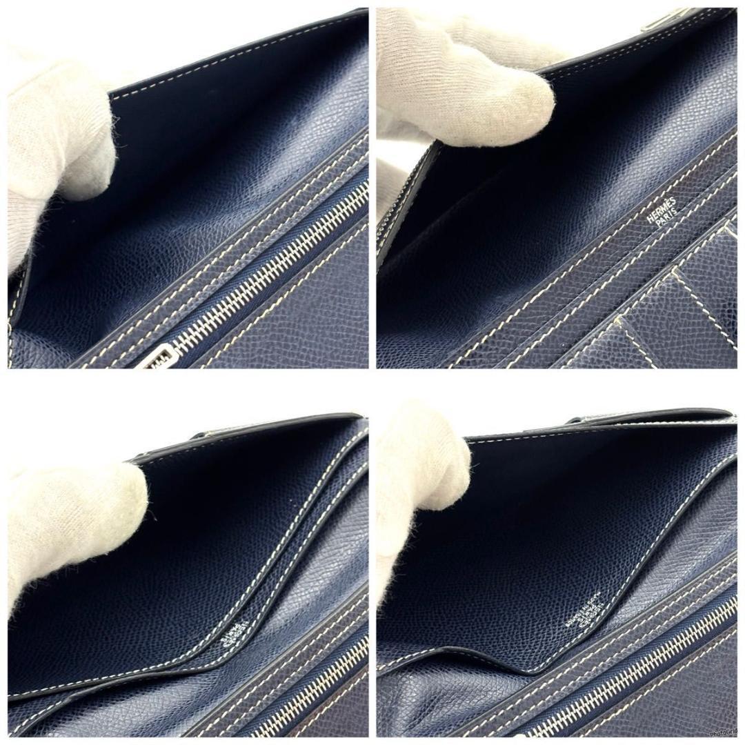 エルメス ベアンクラシック 二つ折り シルバー金具 HERMES 長財布