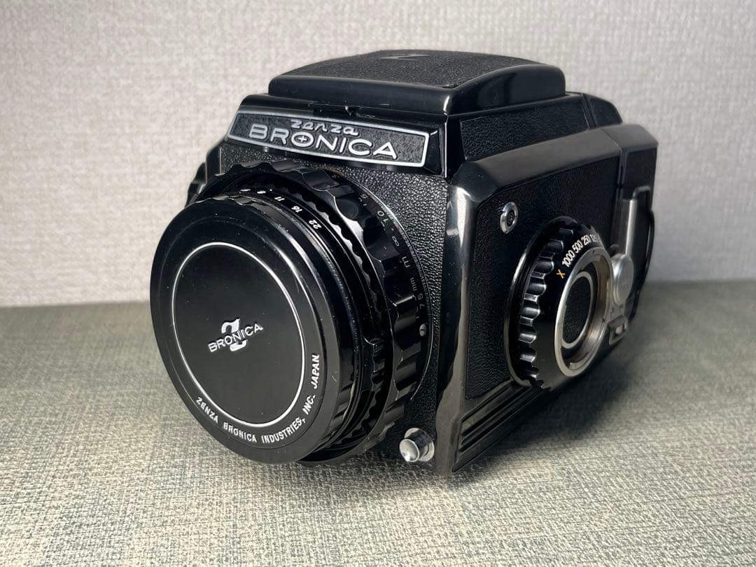 【ii】BRONICA S2 ブラック 中判カメラ 75mmレンズ付き