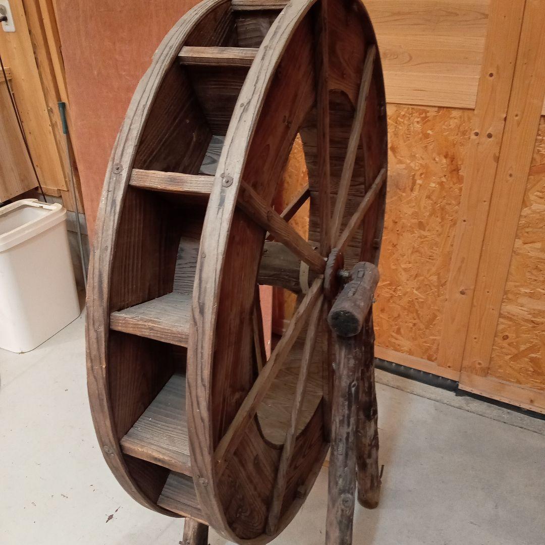 木製の車輪 水車 インテリア装飾用