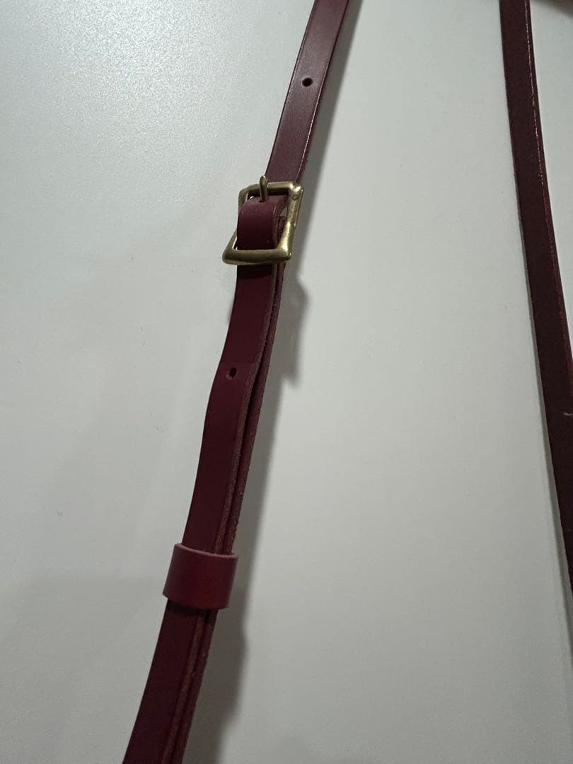 LONA ワイン レザーショルダーバッグs