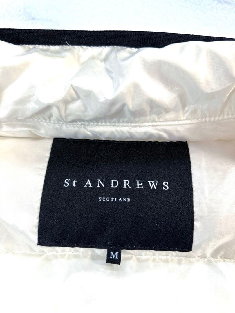 St Andrews セントアンドリュース ゴルフ ダウンジャケット M 白