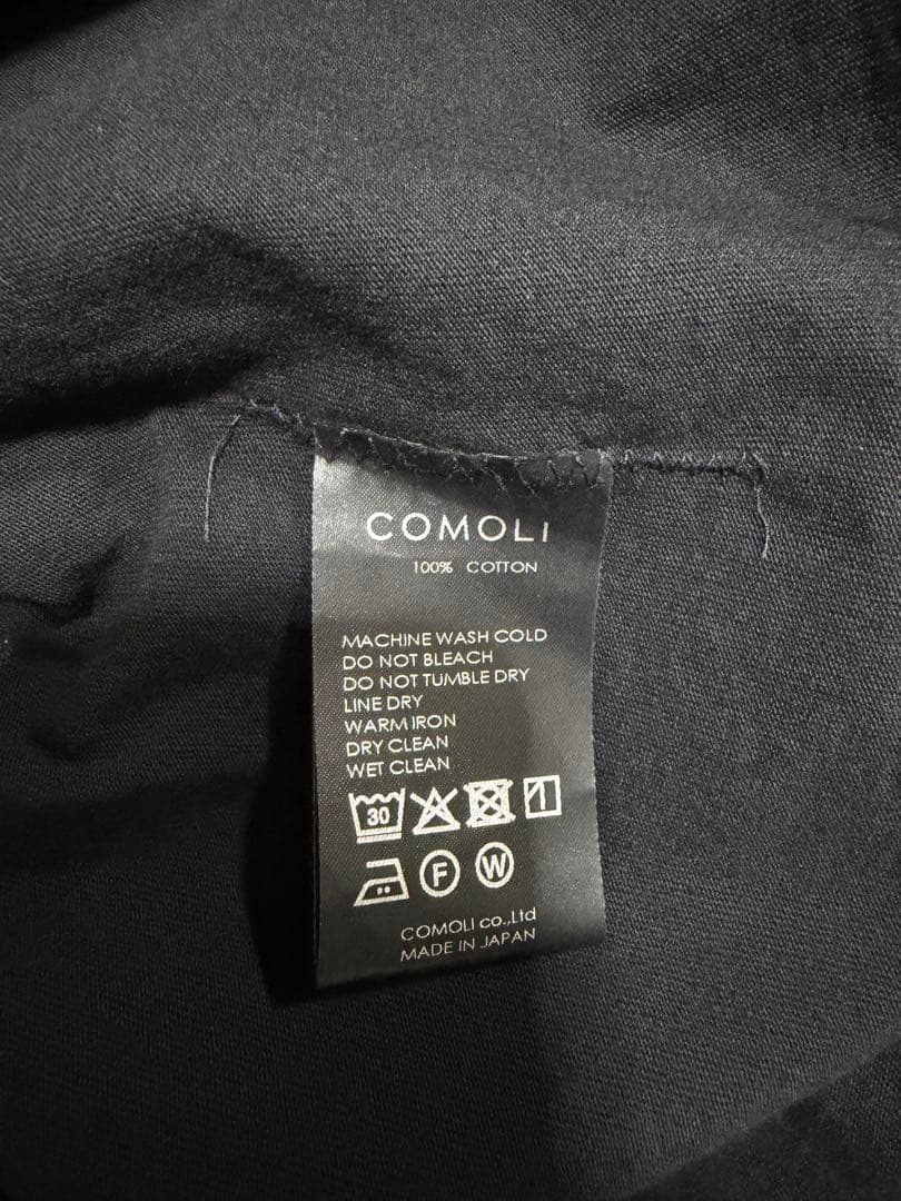 COMOLI コットンジャージ半袖Tシャツ サイズ3