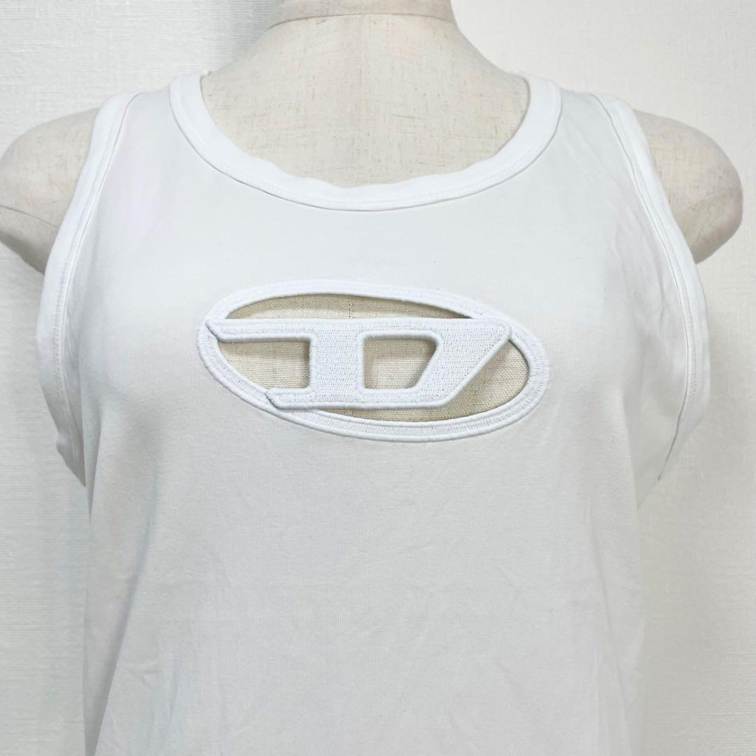 y2k❤️ DIESEL T-lynys タンクトップ オーバルD ロゴ