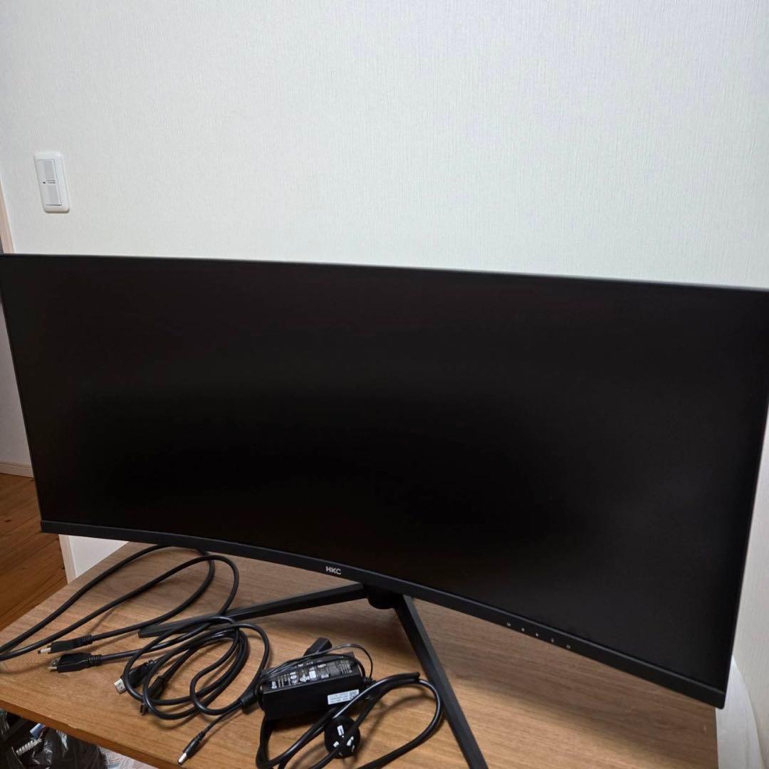 【お盆セール】HKC超湾曲ゲーミングモニター34インチTG34C3U 美品