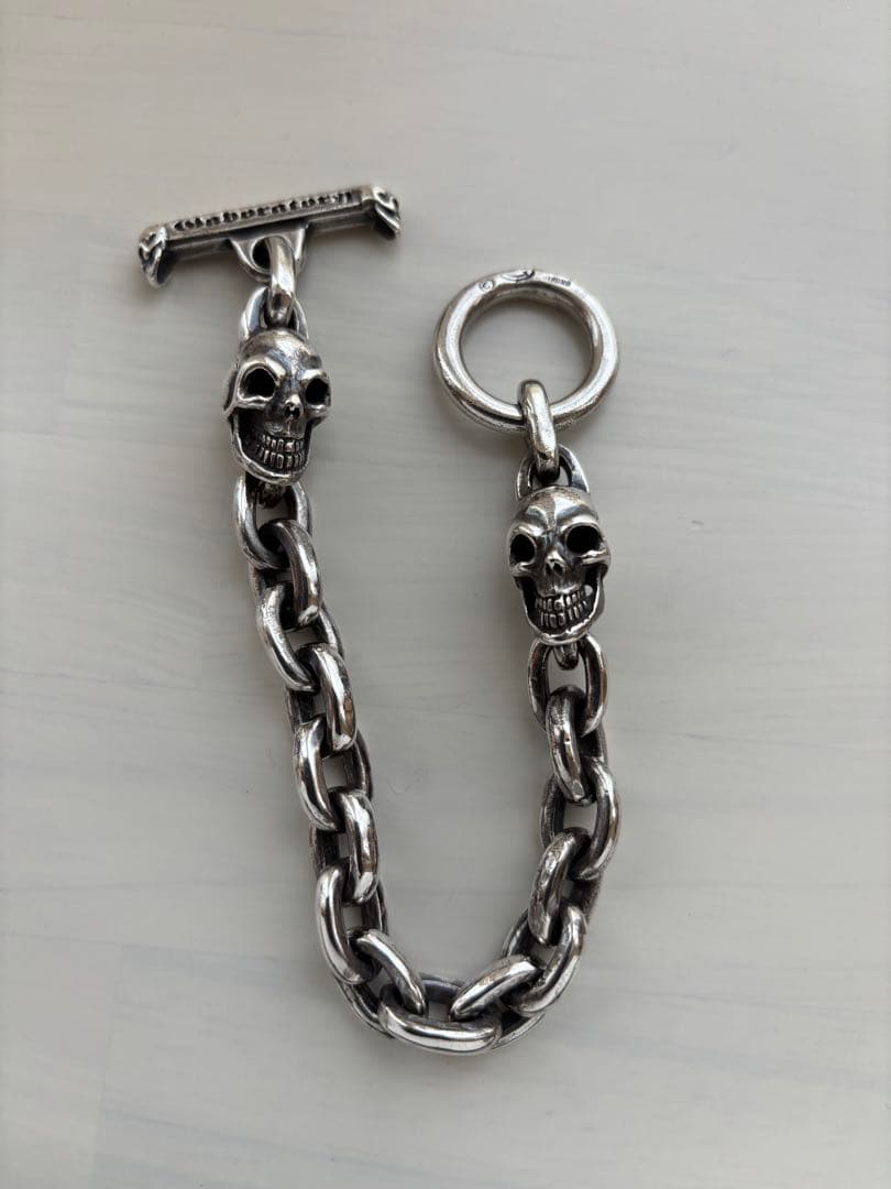 ガボール　ガボラトリー　生前2スカル　スモールオーバルリンクブレスレット