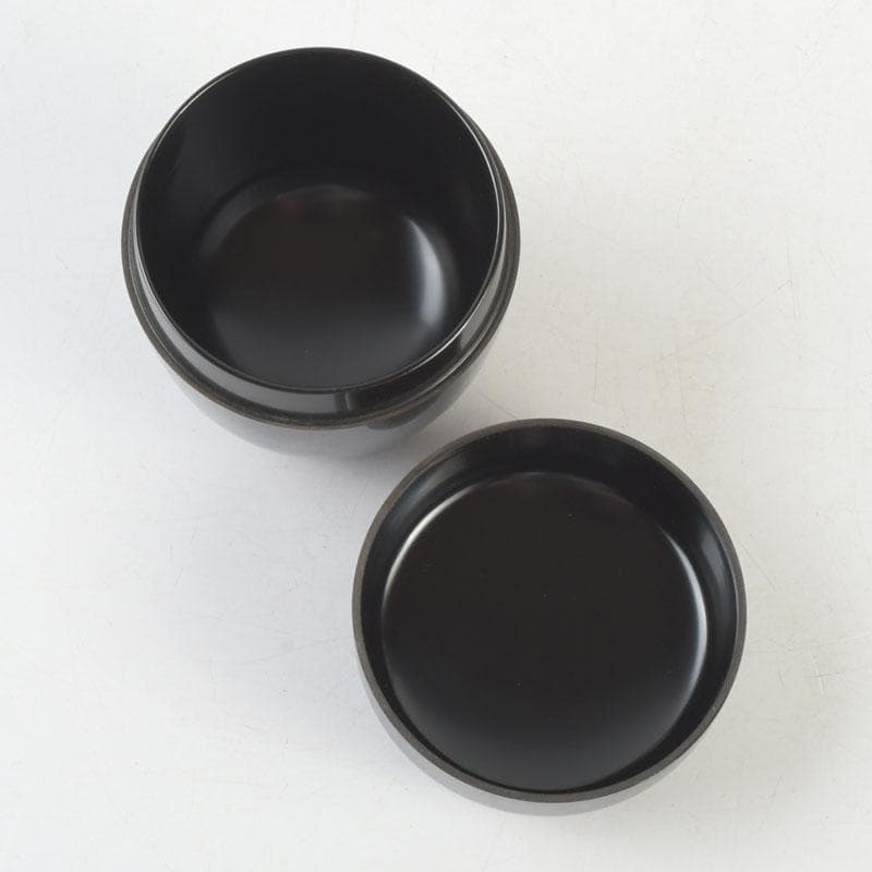 茶道具　塗師　安田春仁作　香ノ図蒔絵　中棗　共箱　V　9577