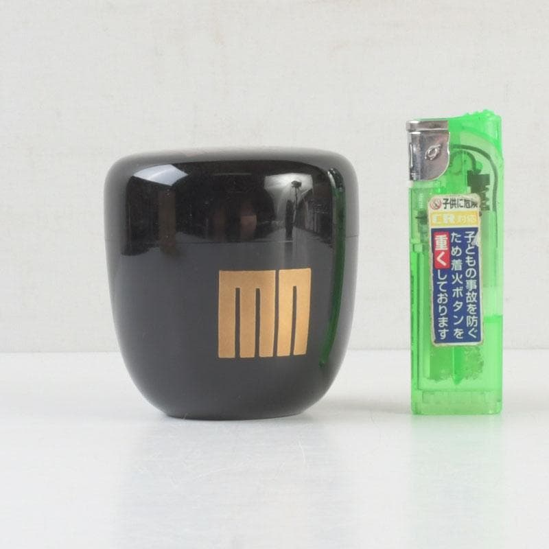 茶道具　塗師　安田春仁作　香ノ図蒔絵　中棗　共箱　V　9577