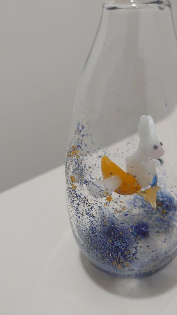 ガラス ウサギ うさぎ オブジェ 置物　リンヴェール RINVERRE