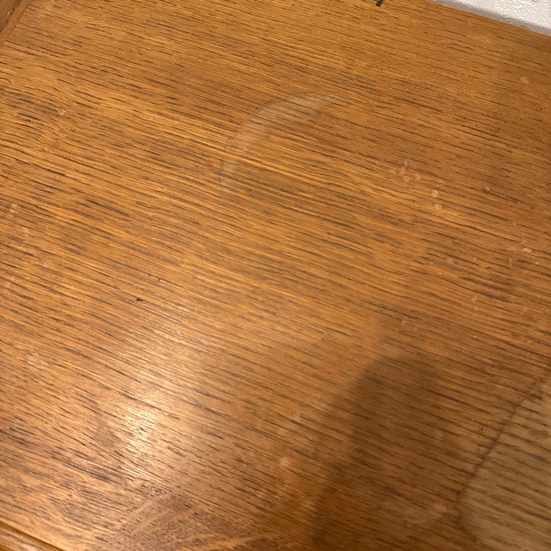 年末年始saleヴィンテージ　木製サイドテーブル　引き出し／扉収納付き　2