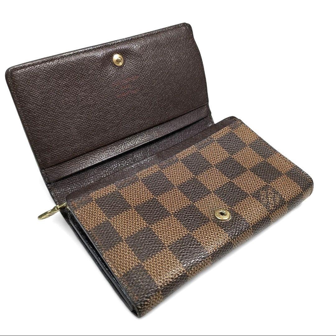 ダミエ エベヌ ポルトモネ ビエ トレゾール 二つ折り財布 ルイヴィトン