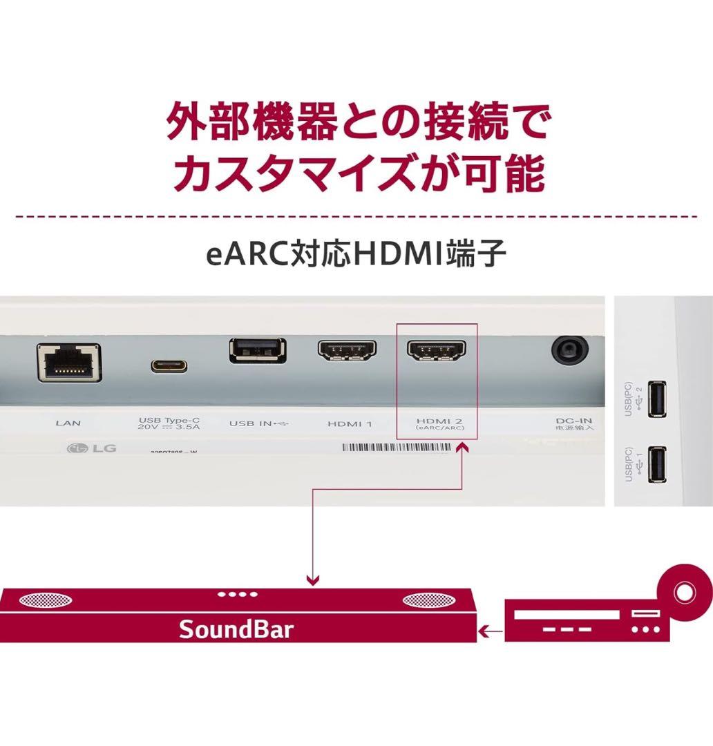 32SQ780S-W/LG スマートモニター/31.5インチ