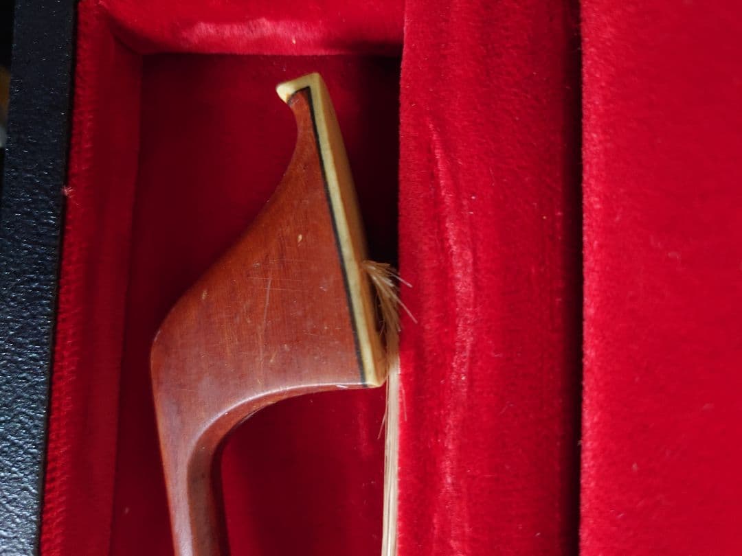 ジャーマンスタイル　ビンテージ　コントラバス弓　２本入弓ケース付